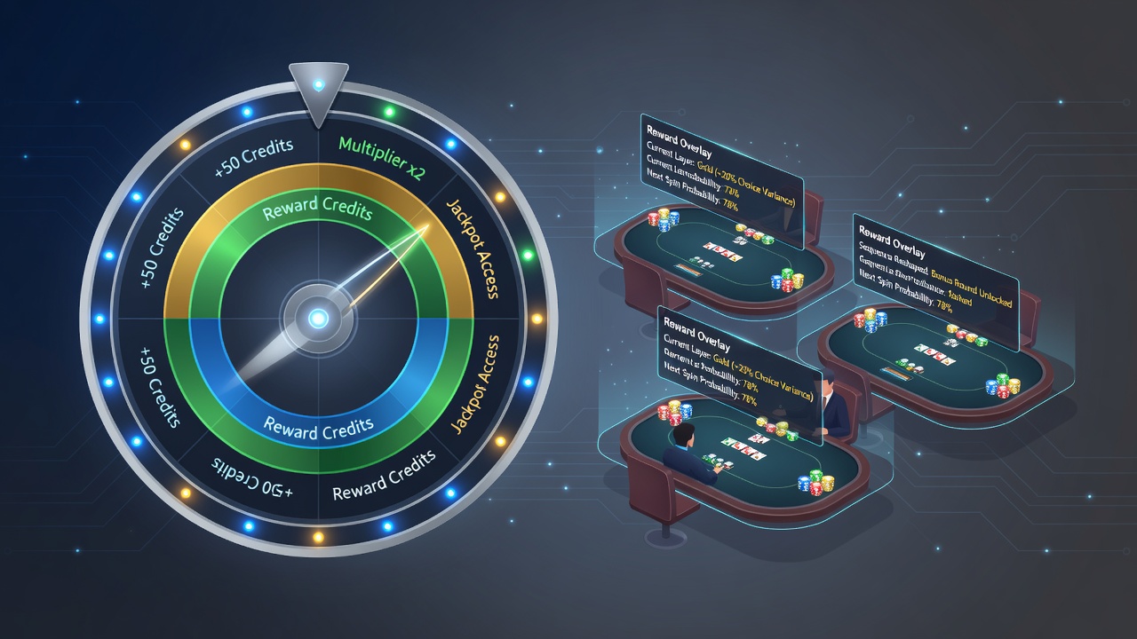 Multi-Table-Poker-Setup mit gestapelten Belohnungskrediten und Sequenzplanung